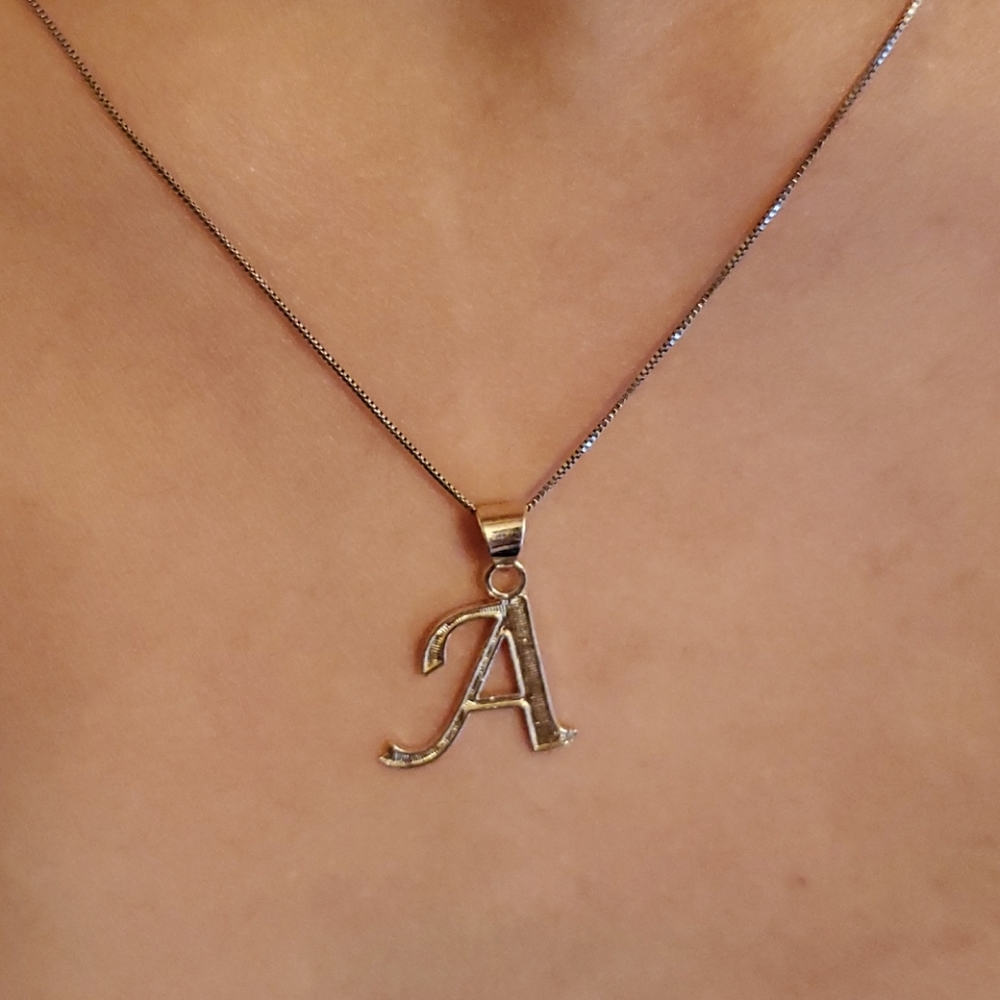 "A" Necklace